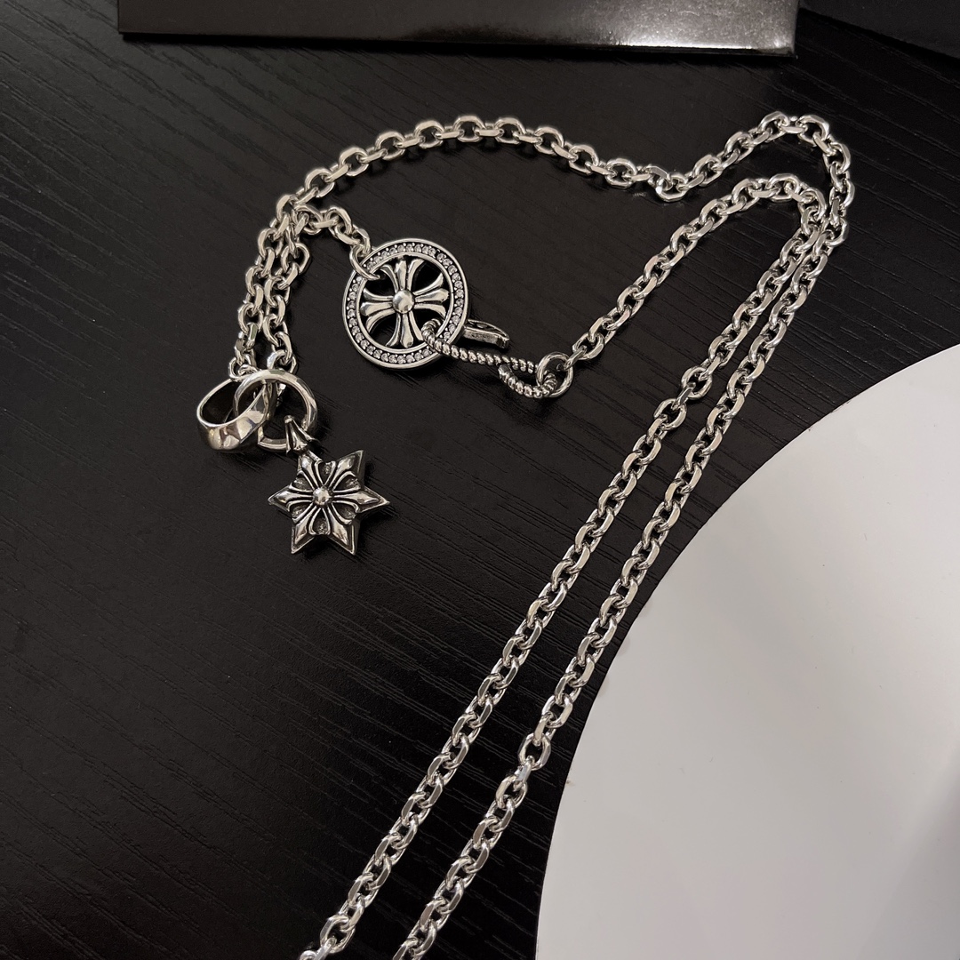 【Chrome Hearts】ネックレス、新しいネックレス万能シンプルファッションオーナメント-BRAND OFF
