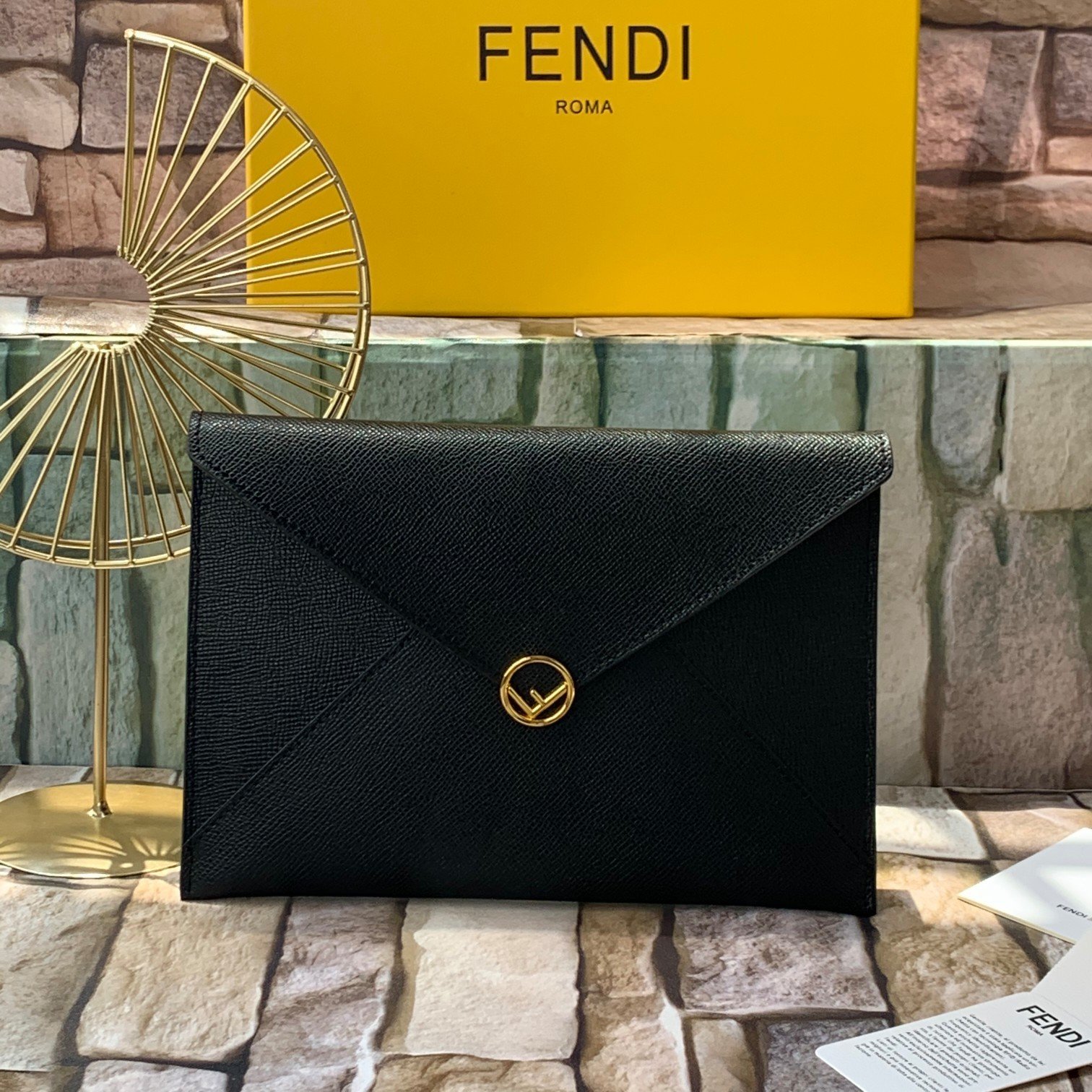 FENDI（フェンディ）クラッチバッグ 23X17X1 CM-BRAND OFF