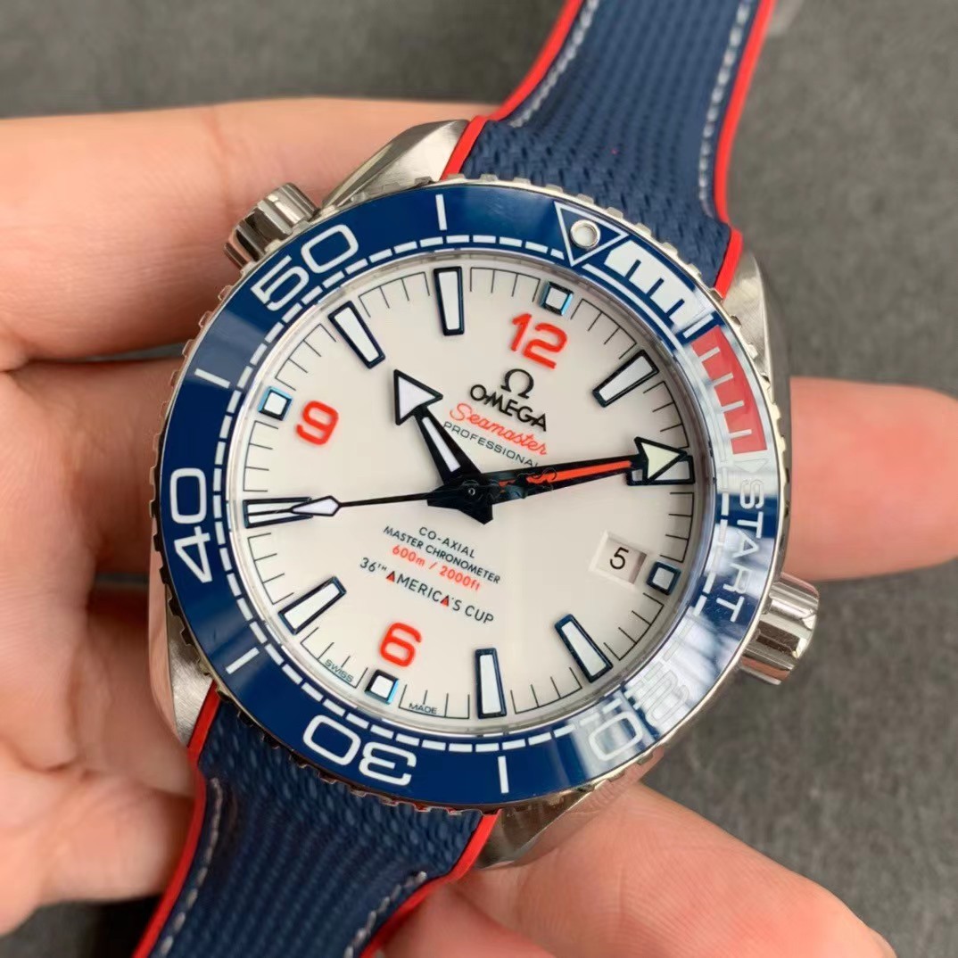 Omega Seamaster Planet Ocean Co-Axial America's Cup Limited 2021 pieces 215.32.43.21.04.001-BRAND OFF