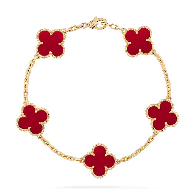 【Vancleef & Arpels】 ヴィンテージ アルハンブラ ブレスレット、5モチーフ-BRAND OFF