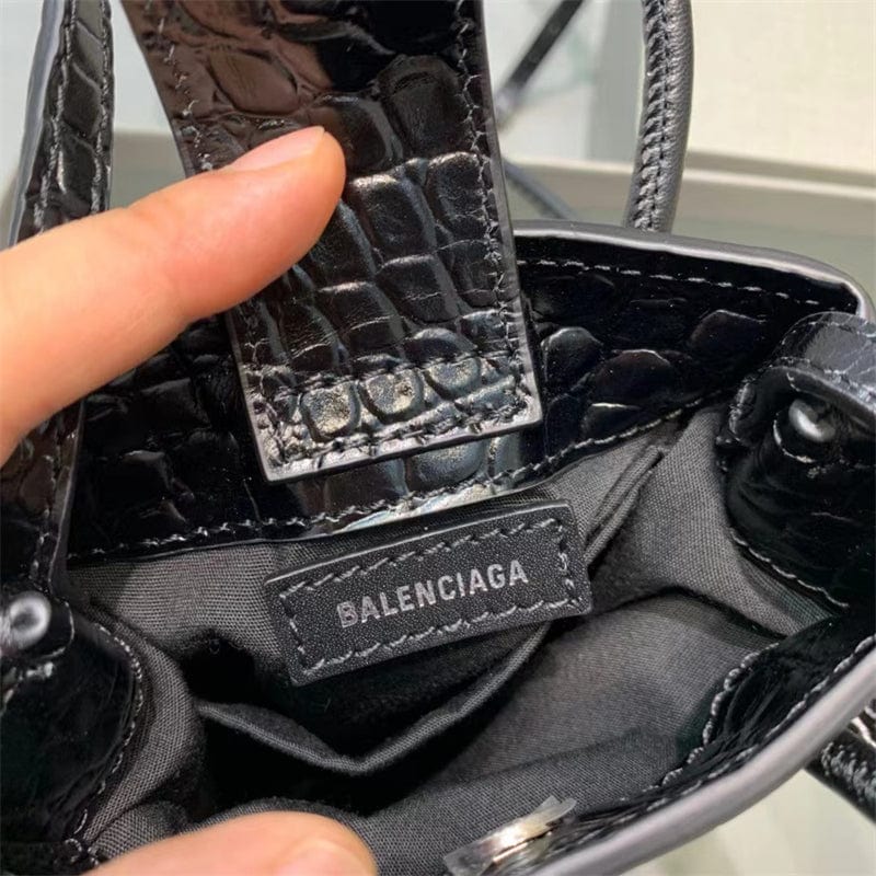 バレンシアガ クロコダイル ショルダーポーチShopping Phone Holder バッグ-BRAND OFF
