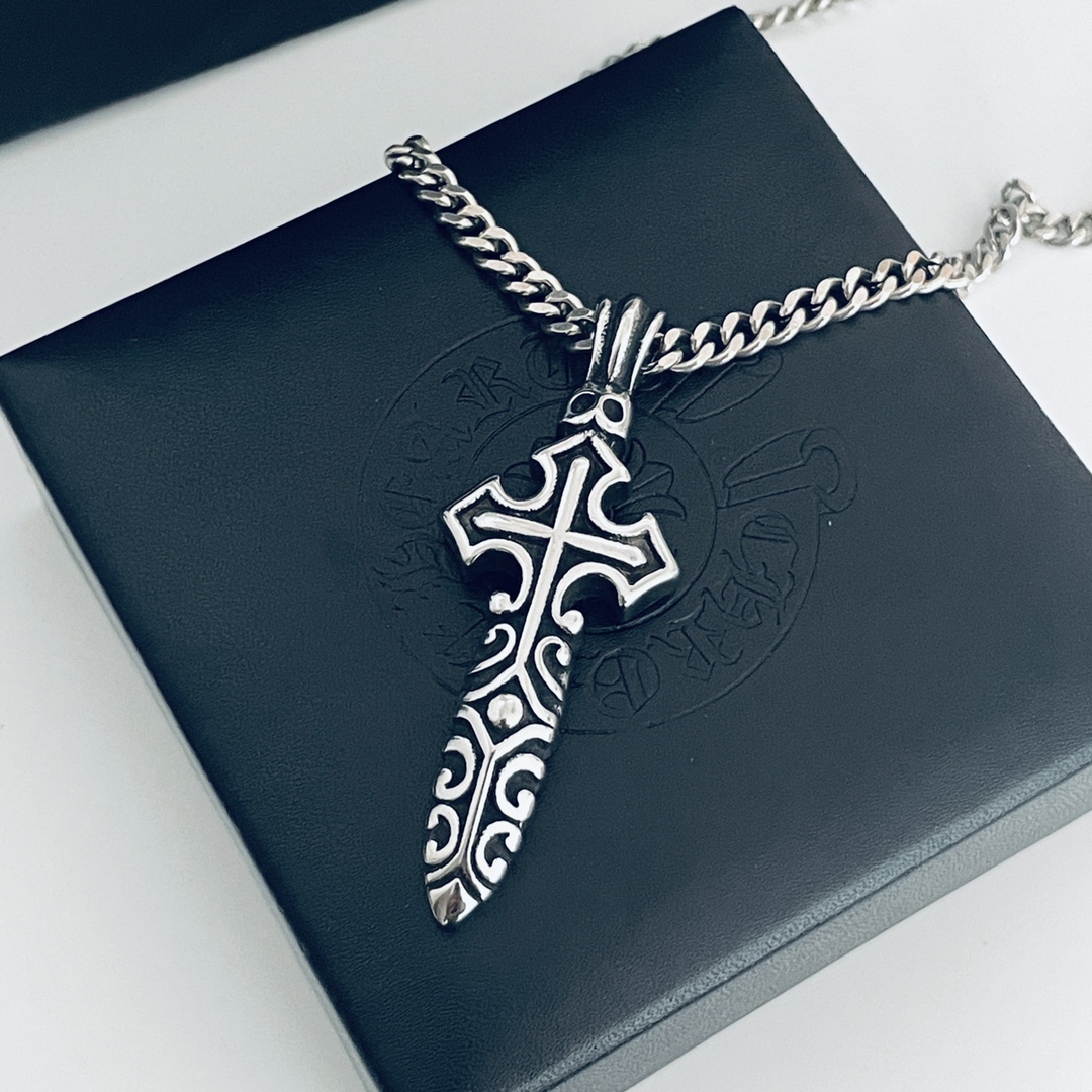 【CHROME HEARTS】クロムハーツ、新しいネックレス万能シンプルファッションオーナメント-BRAND OFF