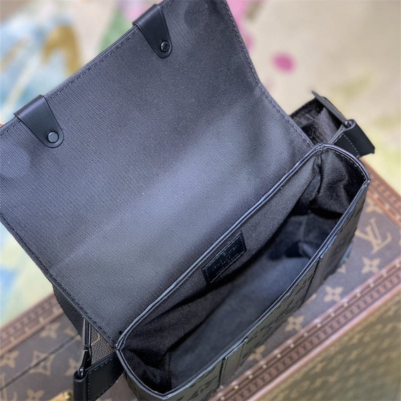 Louis Vuitton トランク 肩掛け バッグ 黒 M57952 モノグラム-BRAND OFF