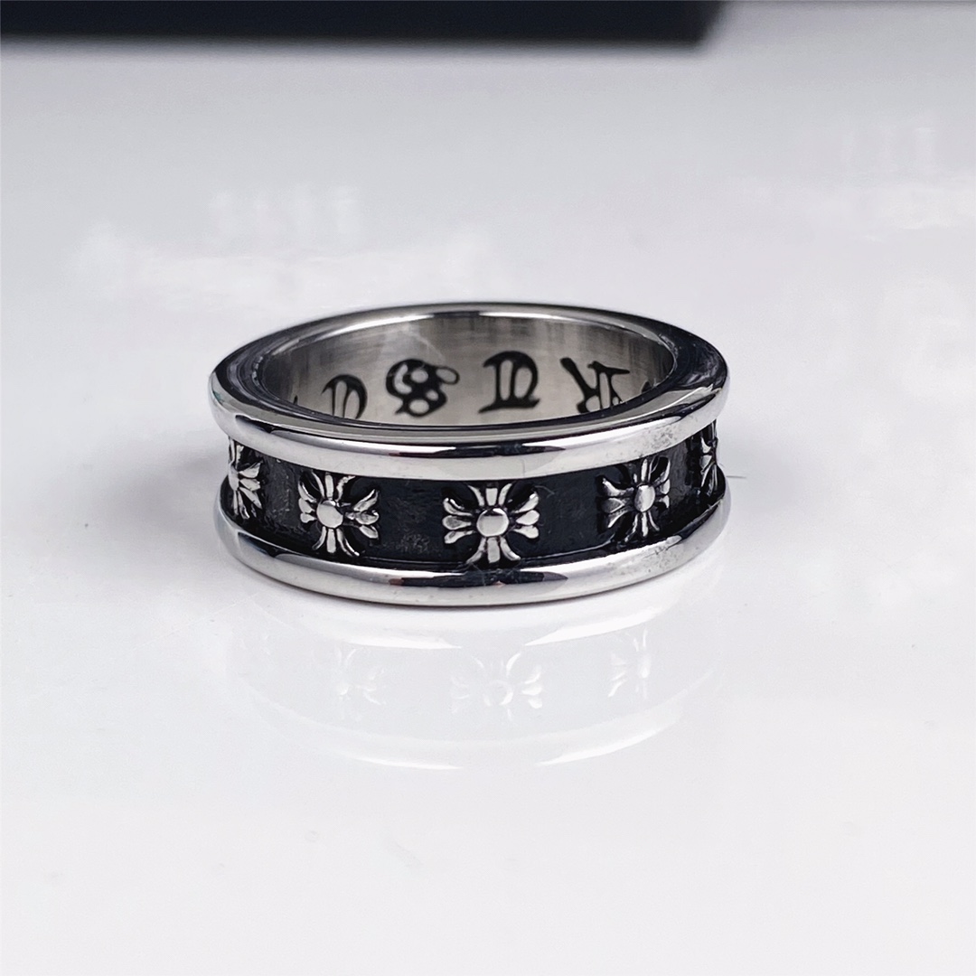 Chrome Hearts（クロムハーツ）クロスカービングリング-BRAND OFF