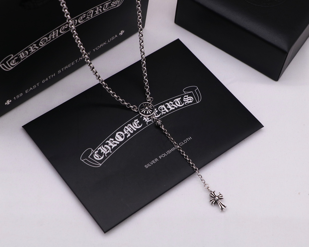 【CHROME HEARTS】ネックレス、新しいネックレス万能シンプルファッションオーナメント240812-BRAND OFF