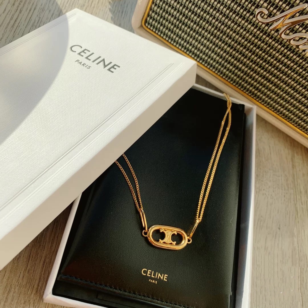 【CELINE】ネックレス、新しいネックレス万能シンプルファッションオーナメント-BRAND OFF