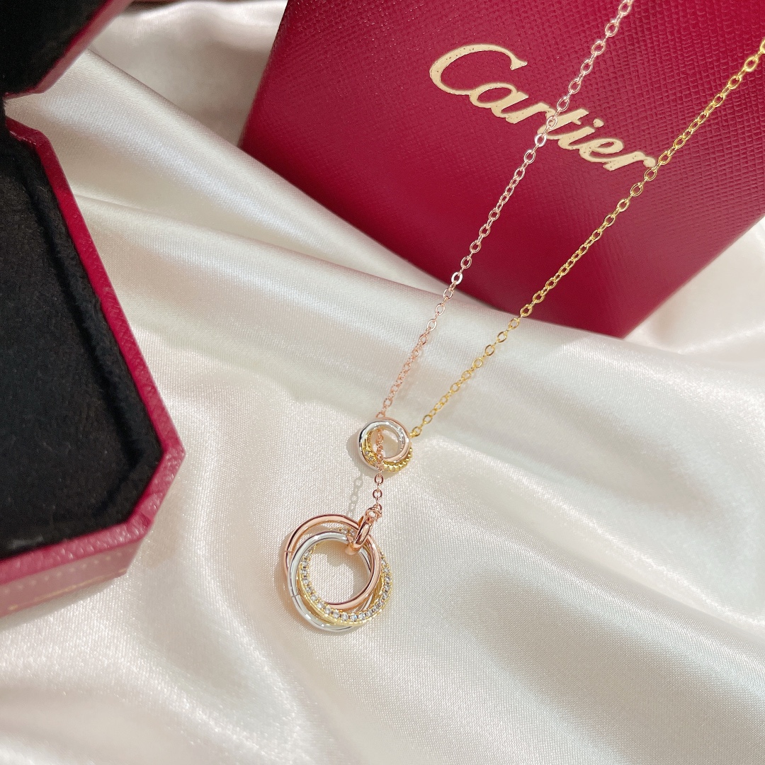 【CARTIER】ネックレス、新しいネックレス万能シンプルファッションオーナメント 2472-BRAND OFF