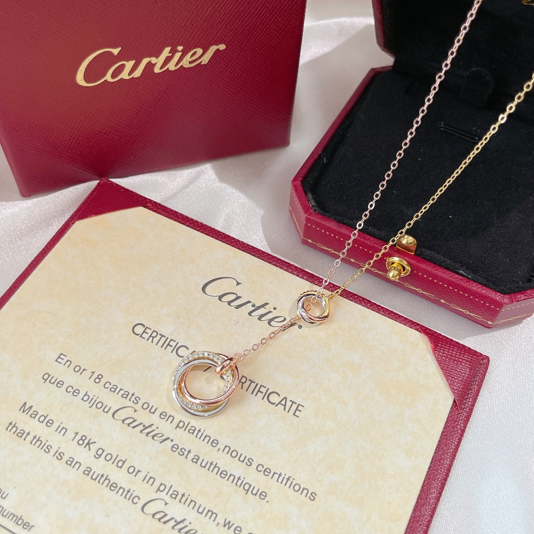 【CARTIER】ネックレス、新しいネックレス万能シンプルファッションオーナメント 2472-BRAND OFF
