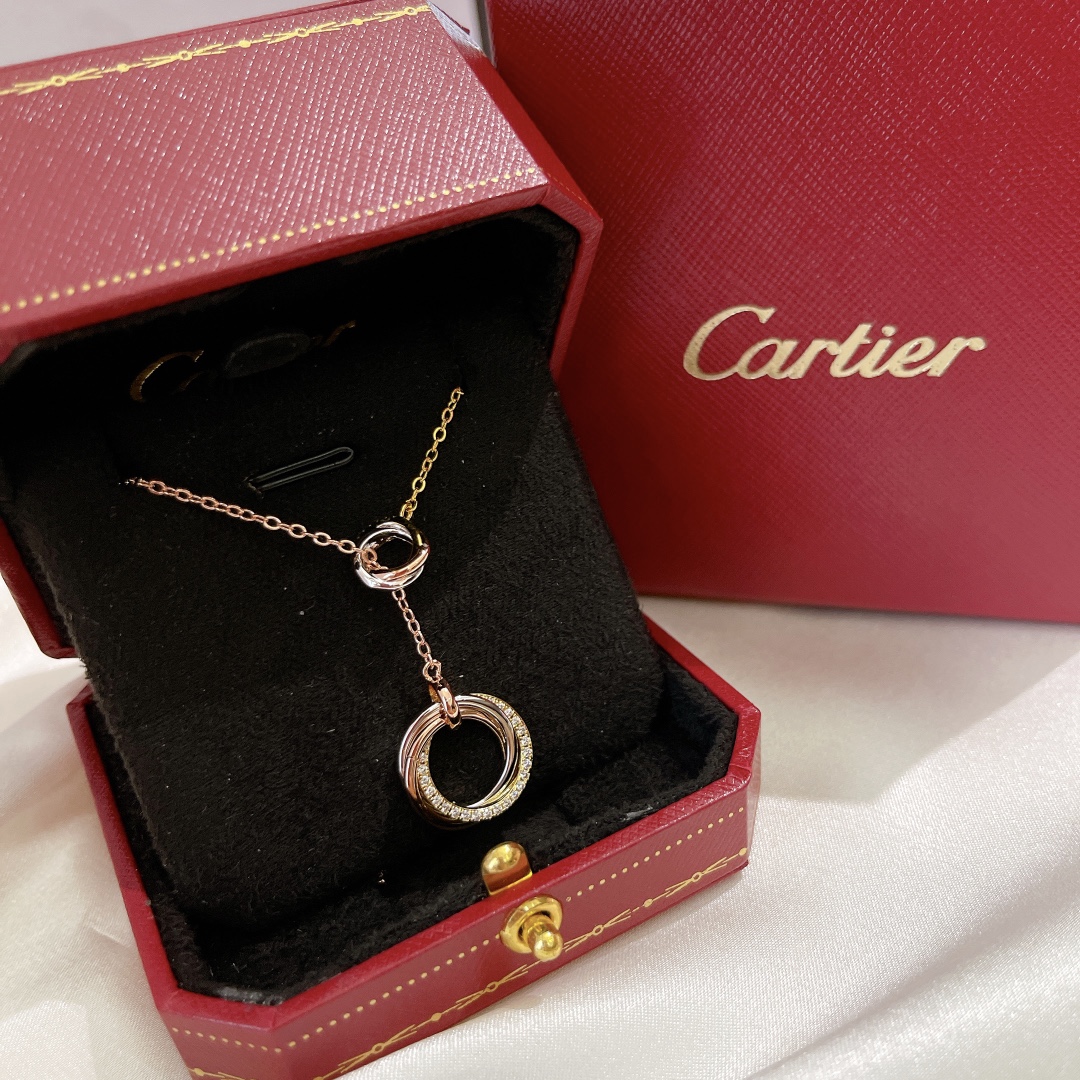 【CARTIER】ネックレス、新しいネックレス万能シンプルファッションオーナメント 2472-BRAND OFF