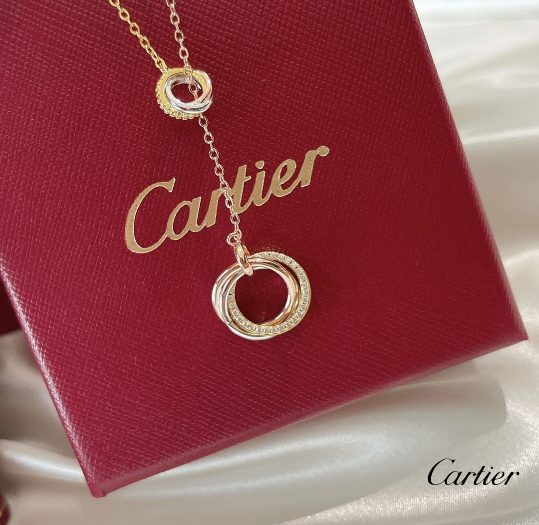 【CARTIER】ネックレス、新しいネックレス万能シンプルファッションオーナメント 2472-BRAND OFF