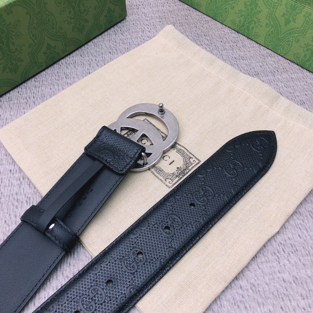 【 GUCCI】(クッチ)  3.8cm   ベルト メンズ-BRAND OFF