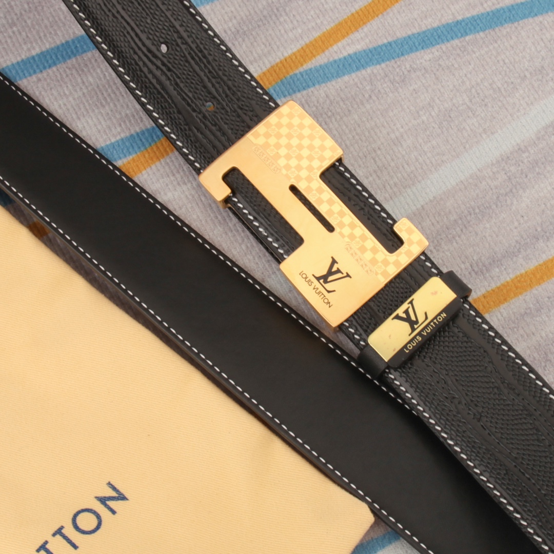 【 LOUIS VUITTON】(ルイヴィトン) 3.8cmベルト メンズ-BRAND OFF