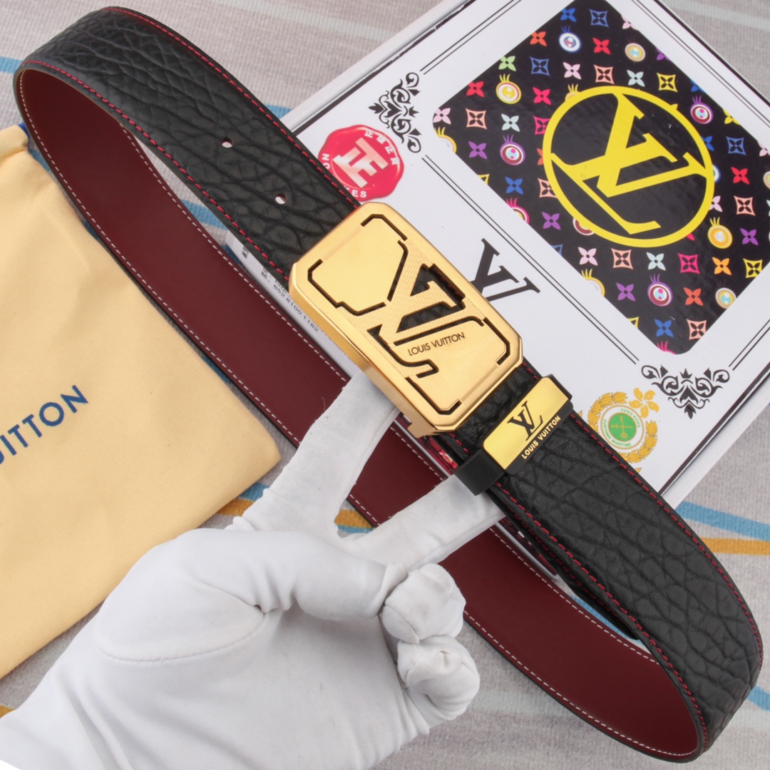 LV【LOUIS VUITTON】(ルイヴィトン) 3.8cmベルト メンズ  240903-BRAND OFF