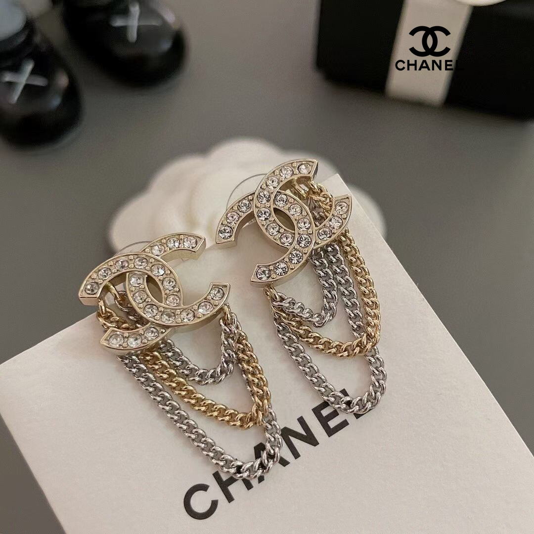 【2026】【CHANEL 】 シャネル   ファッションスタイルのイヤリング-BRAND OFF