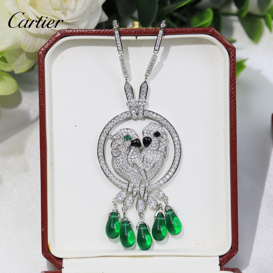 【CARTIER】ネックレス、新しいネックレス万能シンプルファッションオーナメント-BRAND OFF