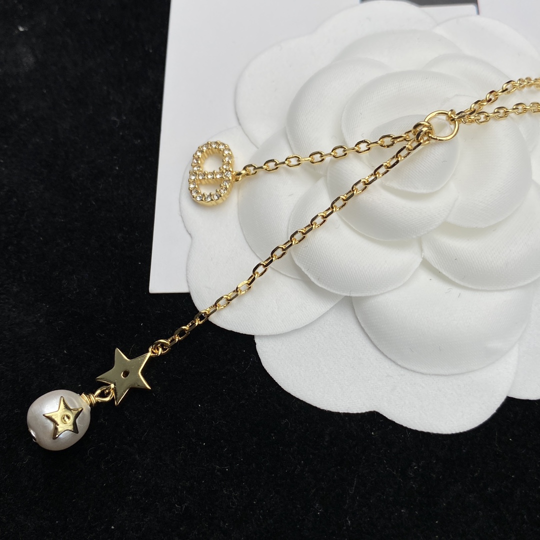 【DIOR】ネックレス、新しいネックレス万能シンプルファッションオーナメント-BRAND OFF