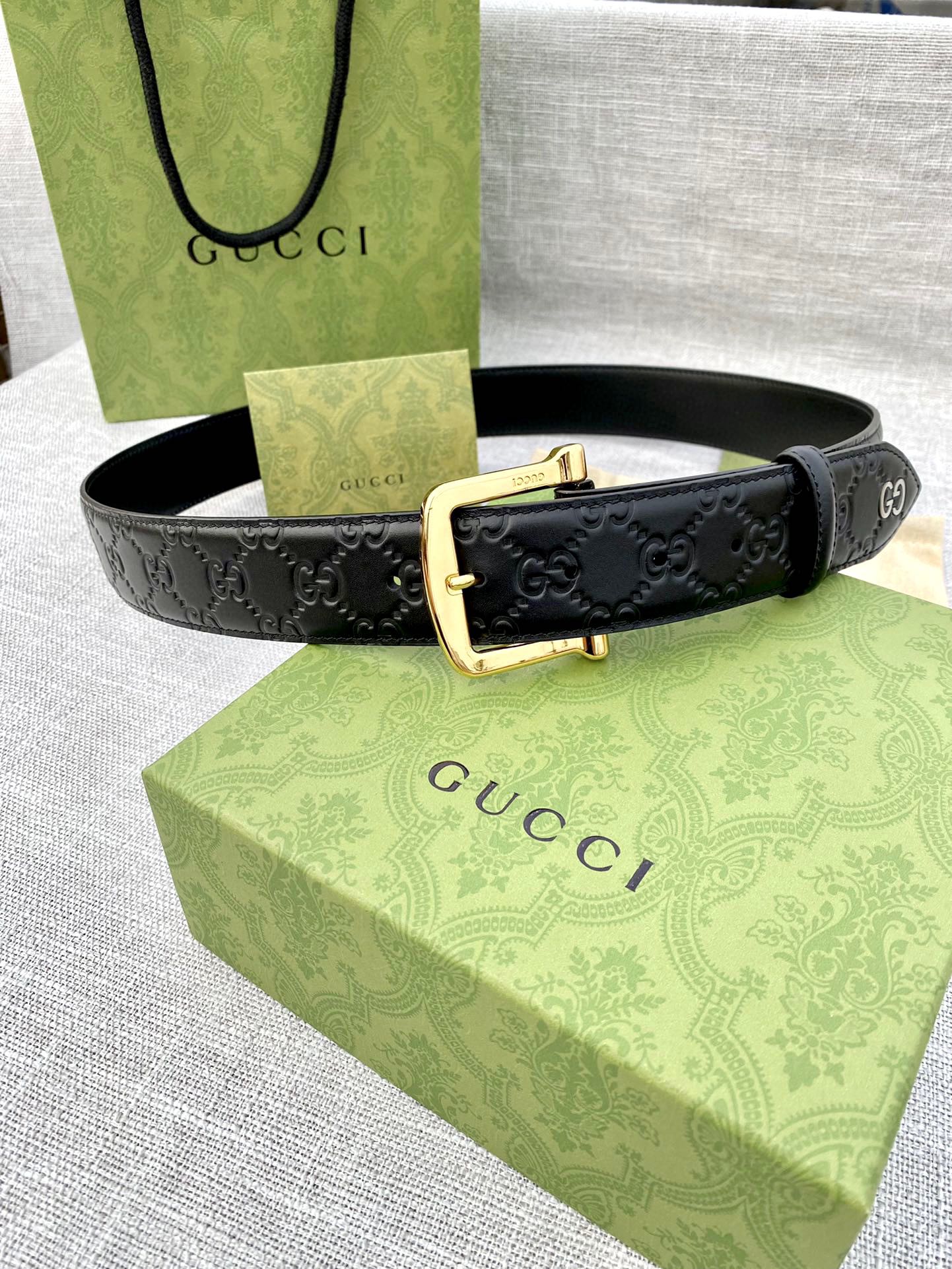 【GUCCI】(クッチ) 4cmベルト メンズ-BRAND OFF
