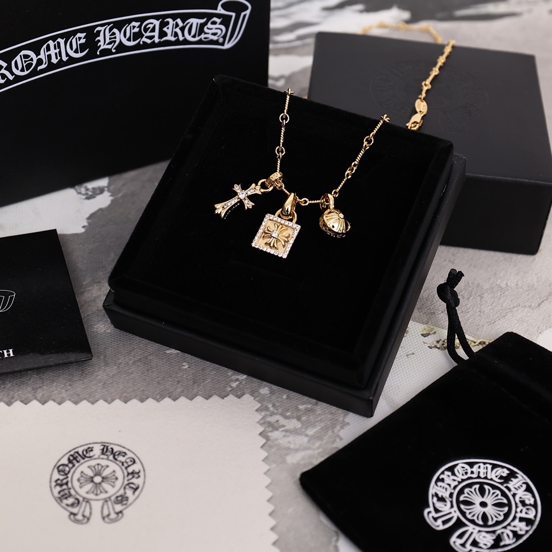 【CHROME HEARTS】ネックレス、新しいネックレス万能シンプルファッションオーナメント-BRAND OFF