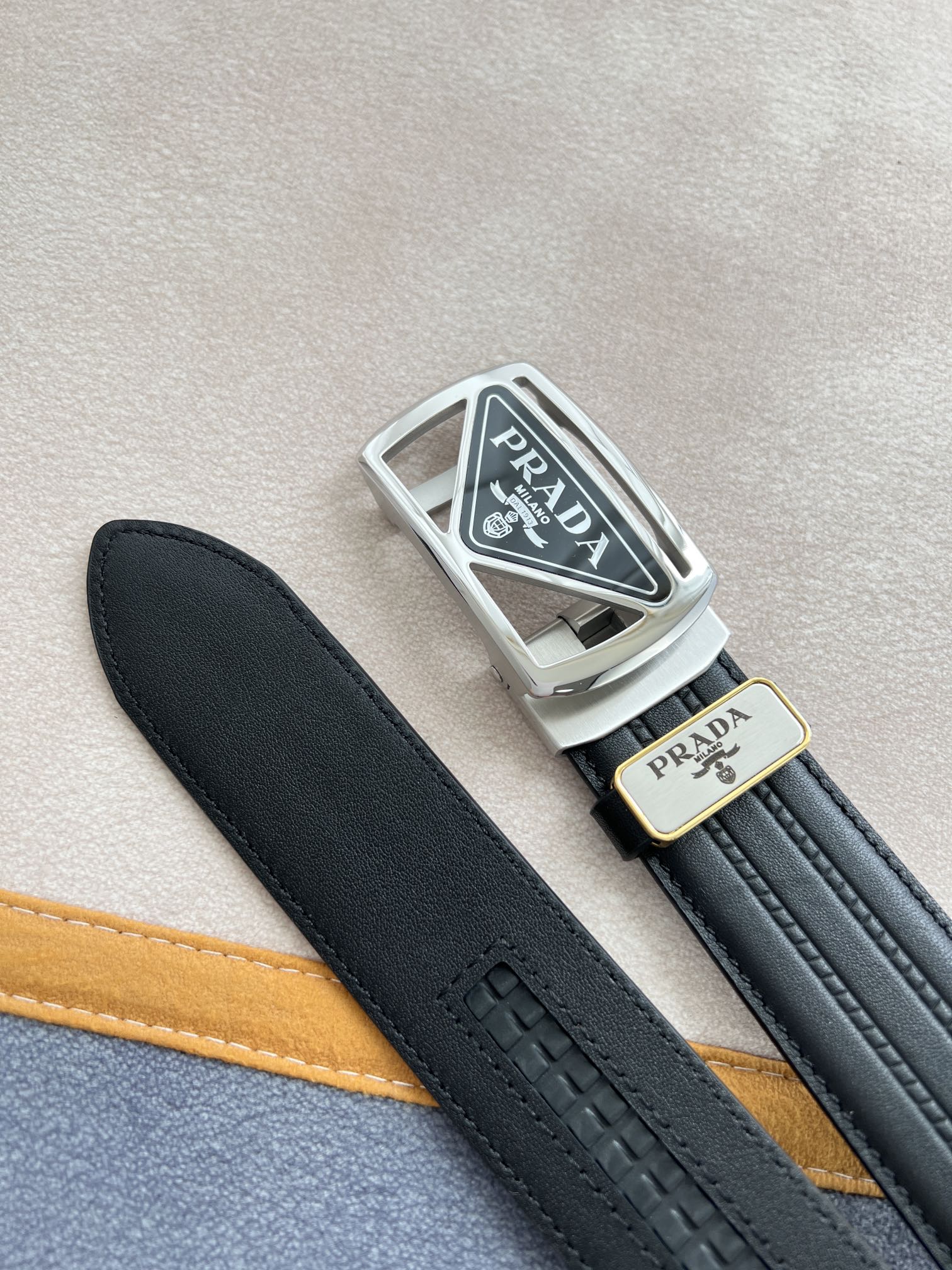 【2026】【PRADA】(プラダ) 3.5cmベルト メンズ-BRAND OFF