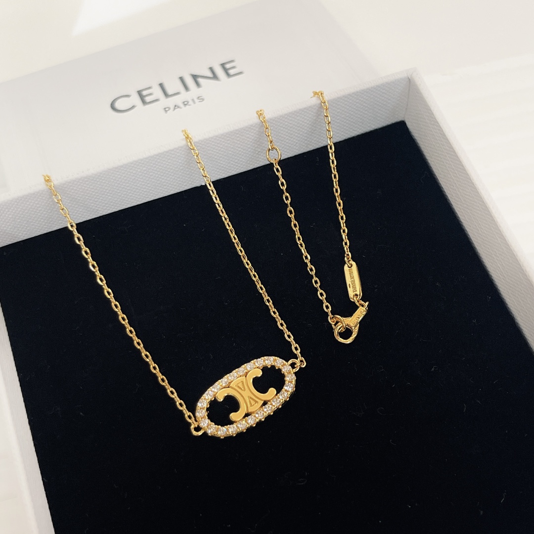 【2026】【CELINE】ネックレス、新しいネックレス万能シンプルファッションオーナメント-BRAND OFF