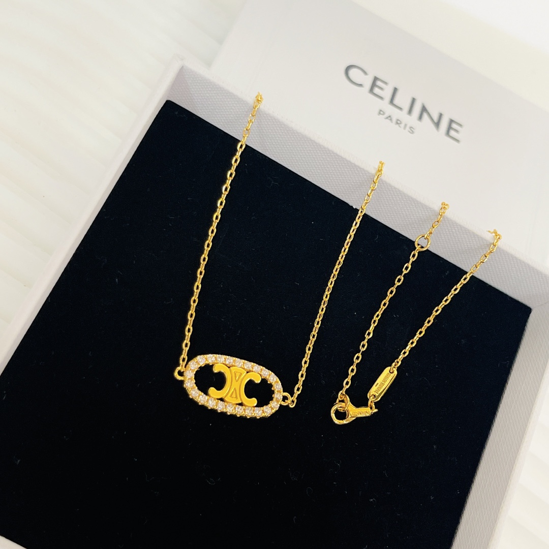 【2026】【CELINE】ネックレス、新しいネックレス万能シンプルファッションオーナメント-BRAND OFF