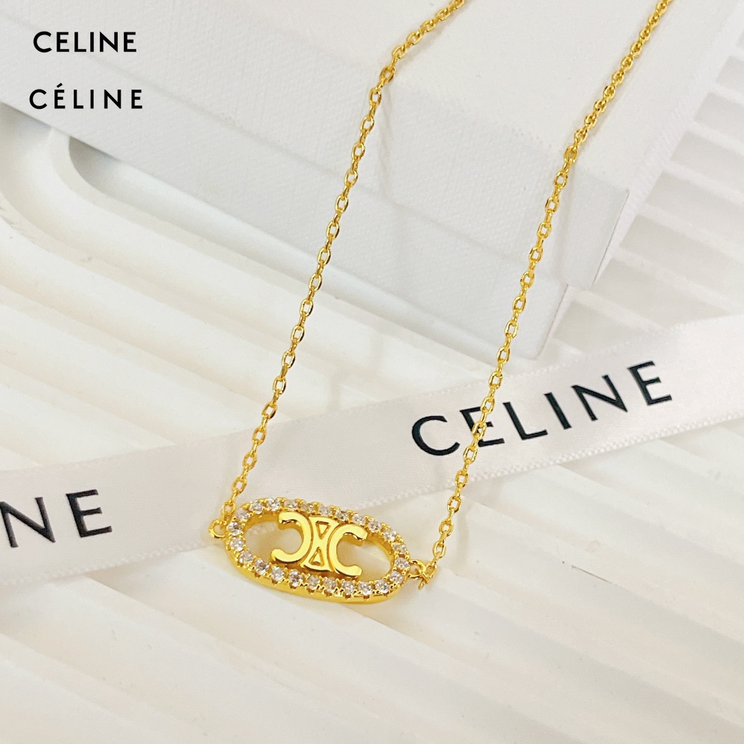 【2026】【CELINE】ネックレス、新しいネックレス万能シンプルファッションオーナメント-BRAND OFF