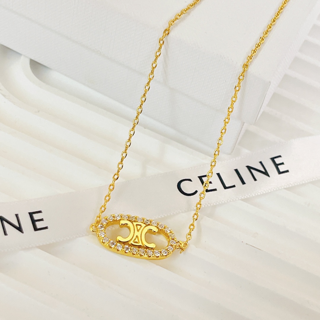 【2026】【CELINE】ネックレス、新しいネックレス万能シンプルファッションオーナメント-BRAND OFF