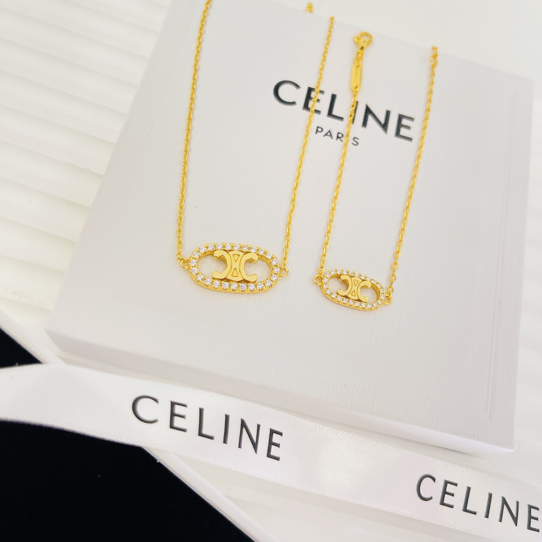 【2026】【CELINE】ネックレス、新しいネックレス万能シンプルファッションオーナメント-BRAND OFF