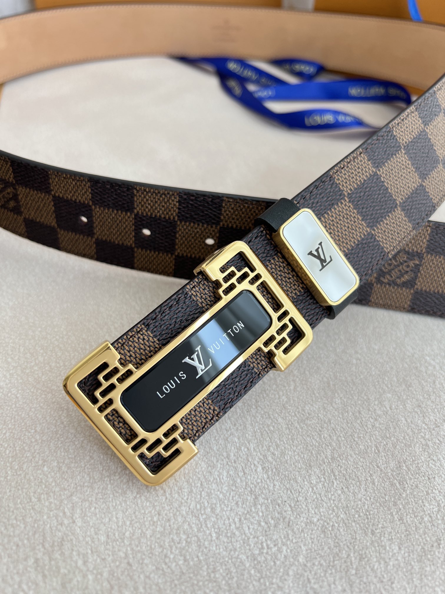 【 LOUIS VUITTON】(ルイヴィトン) 3.8cmベルト メンズ-BRAND OFF