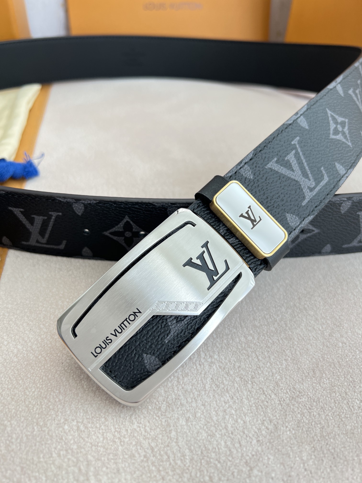 【LOUIS VUITTON】(ルイヴィトン) 3.8cm   ベルト メンズ-BRAND OFF