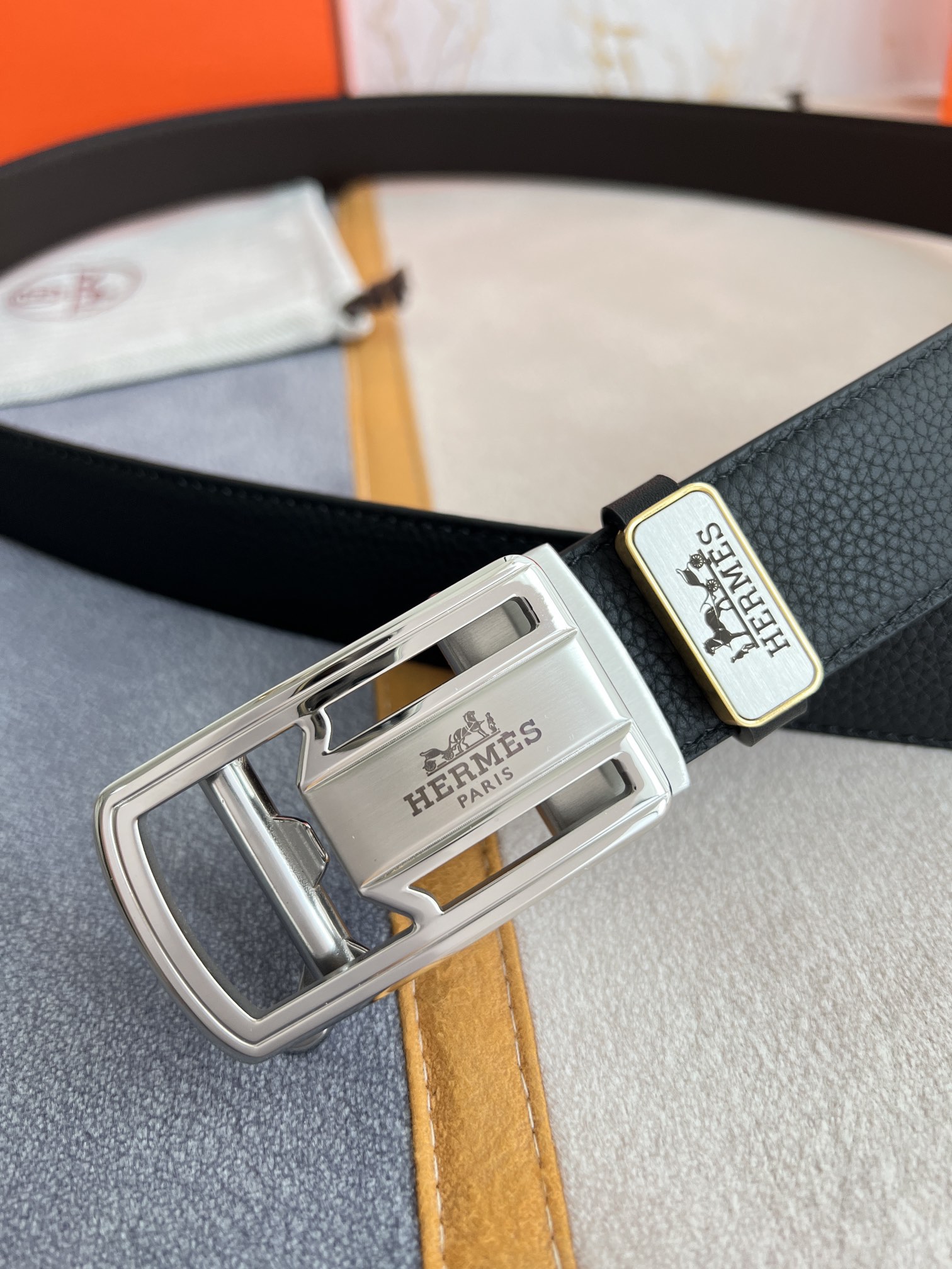 【HERMES】(エルメス) 3.5CM ベルト メンズ-BRAND OFF