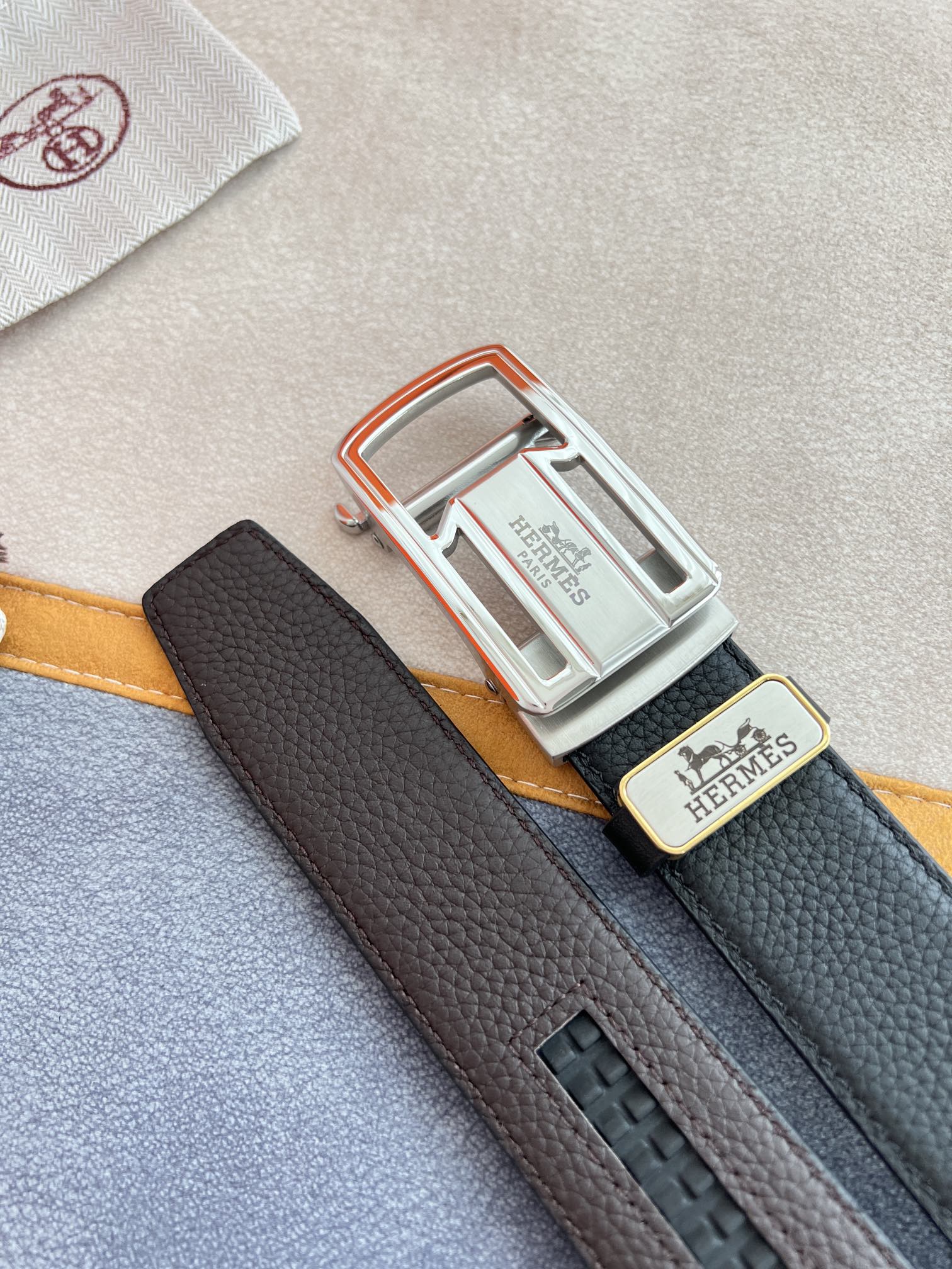 【HERMES】(エルメス) 3.5CM ベルト メンズ-BRAND OFF