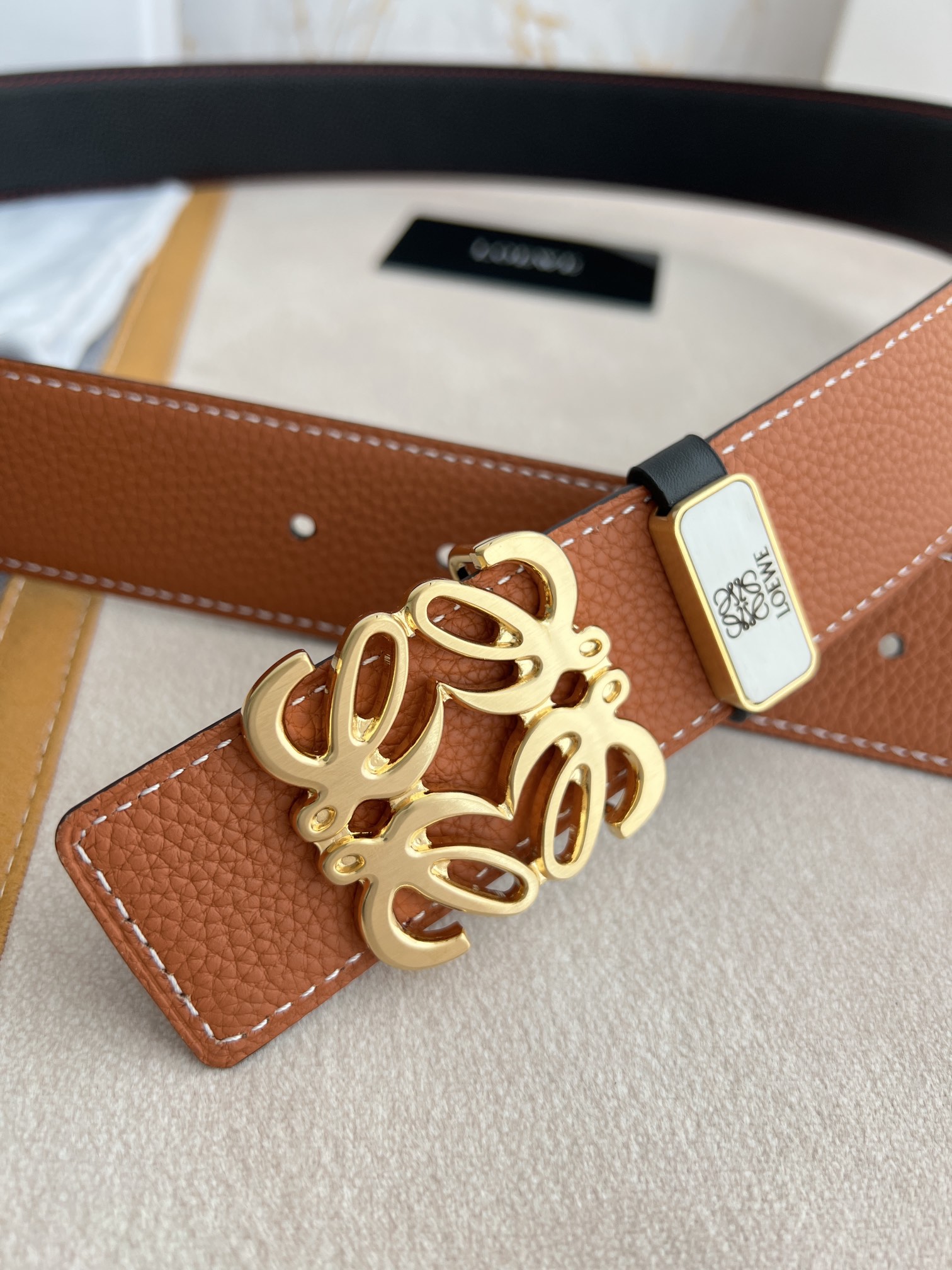 【LOEWE】(ロエベ)3.8cmベルト メンズ-BRAND OFF