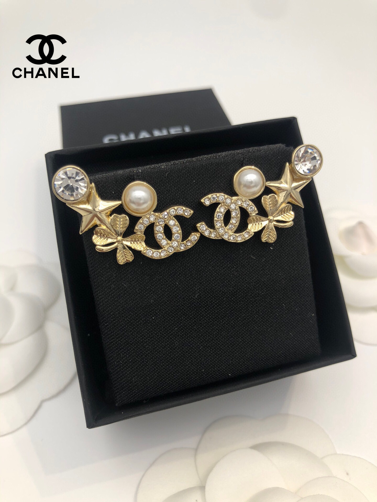 【CHANEL】シャネル  クラシック ノーブル ファッション オールマッチ イヤリング-BRAND OFF