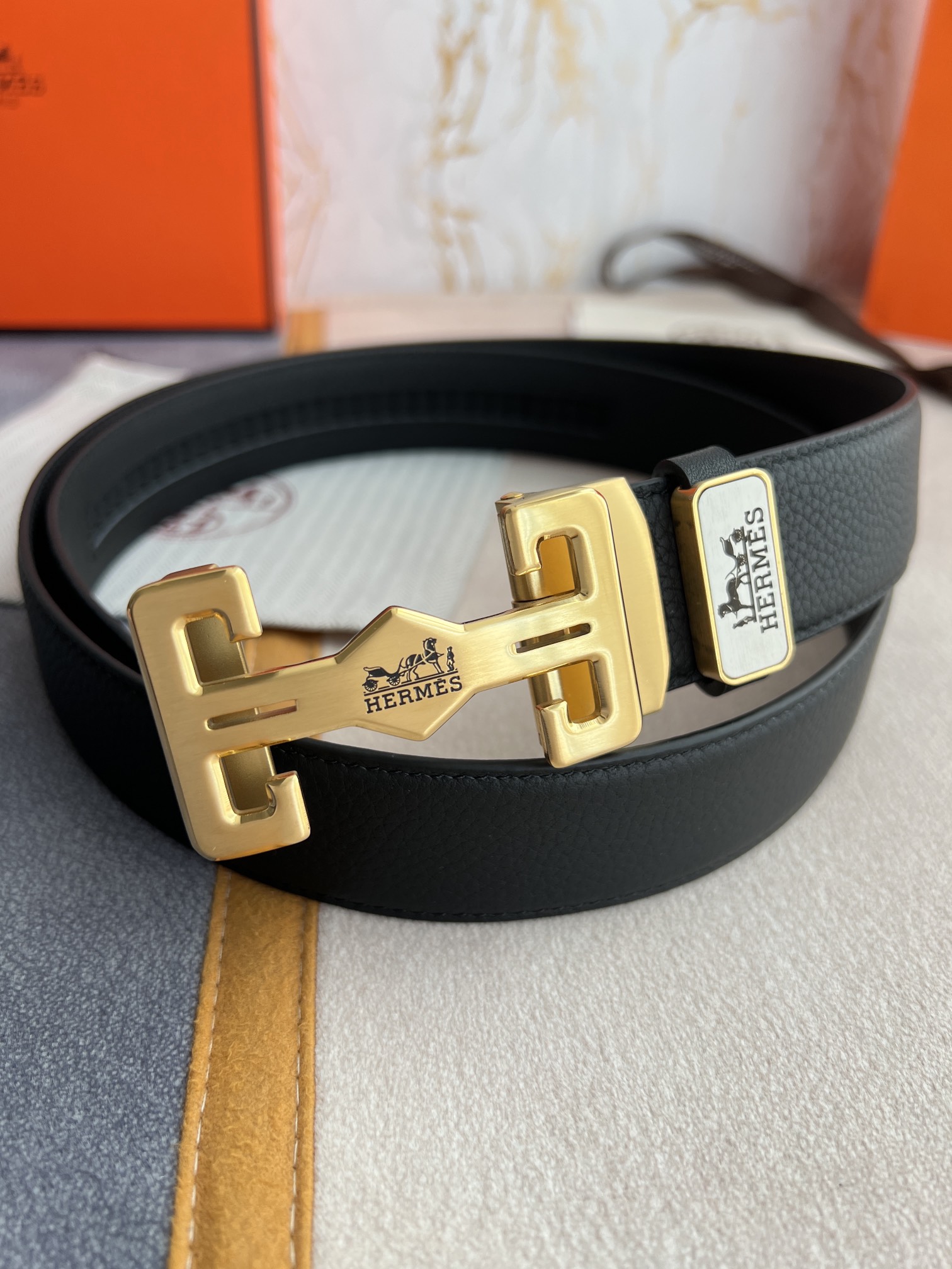 【HERMES】(エルメス) 3.5CM ベルト メンズ-BRAND OFF