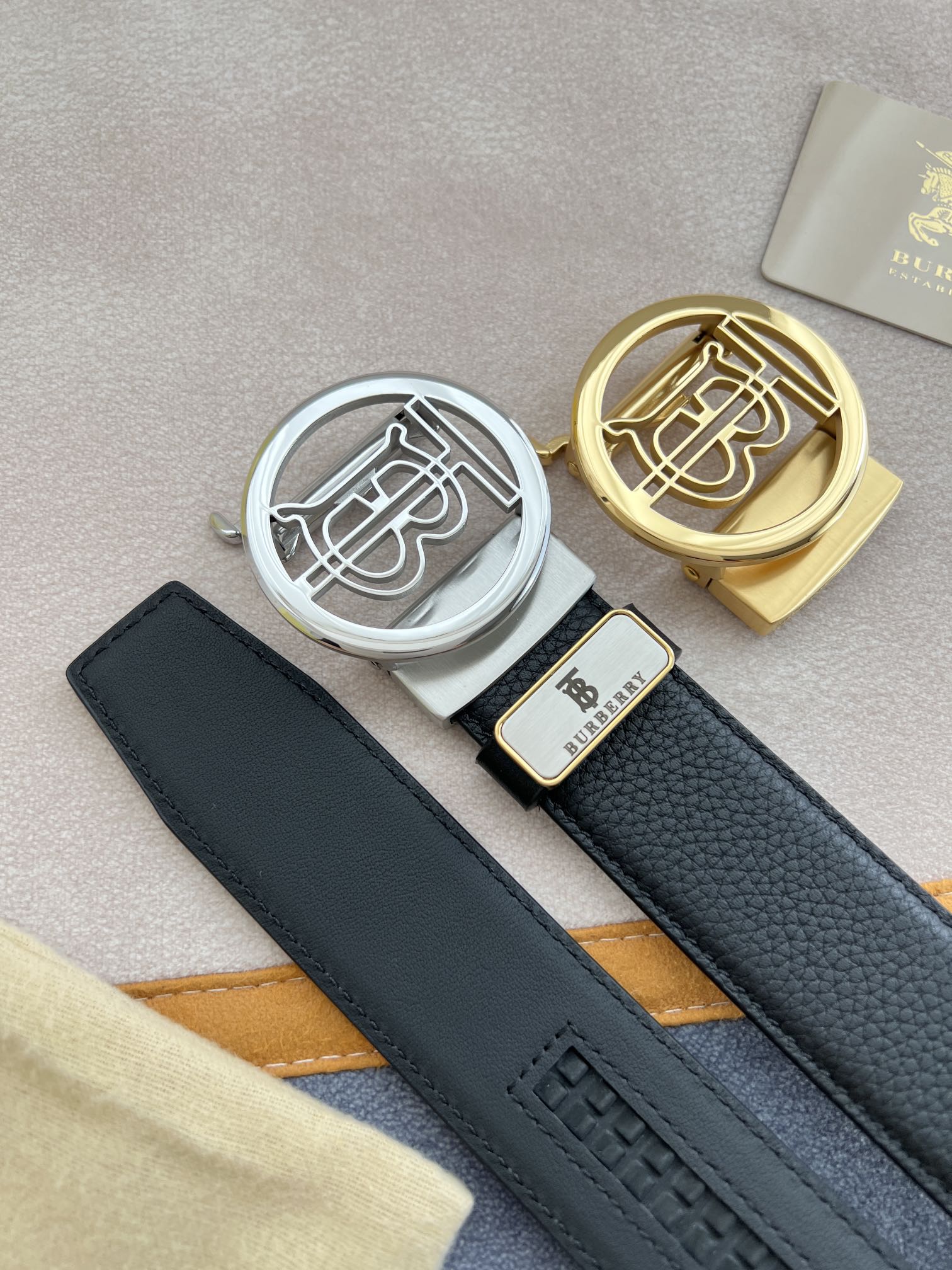 【BURBERRY】(バーバリー) 3.5cm   ベルト メンズ-BRAND OFF