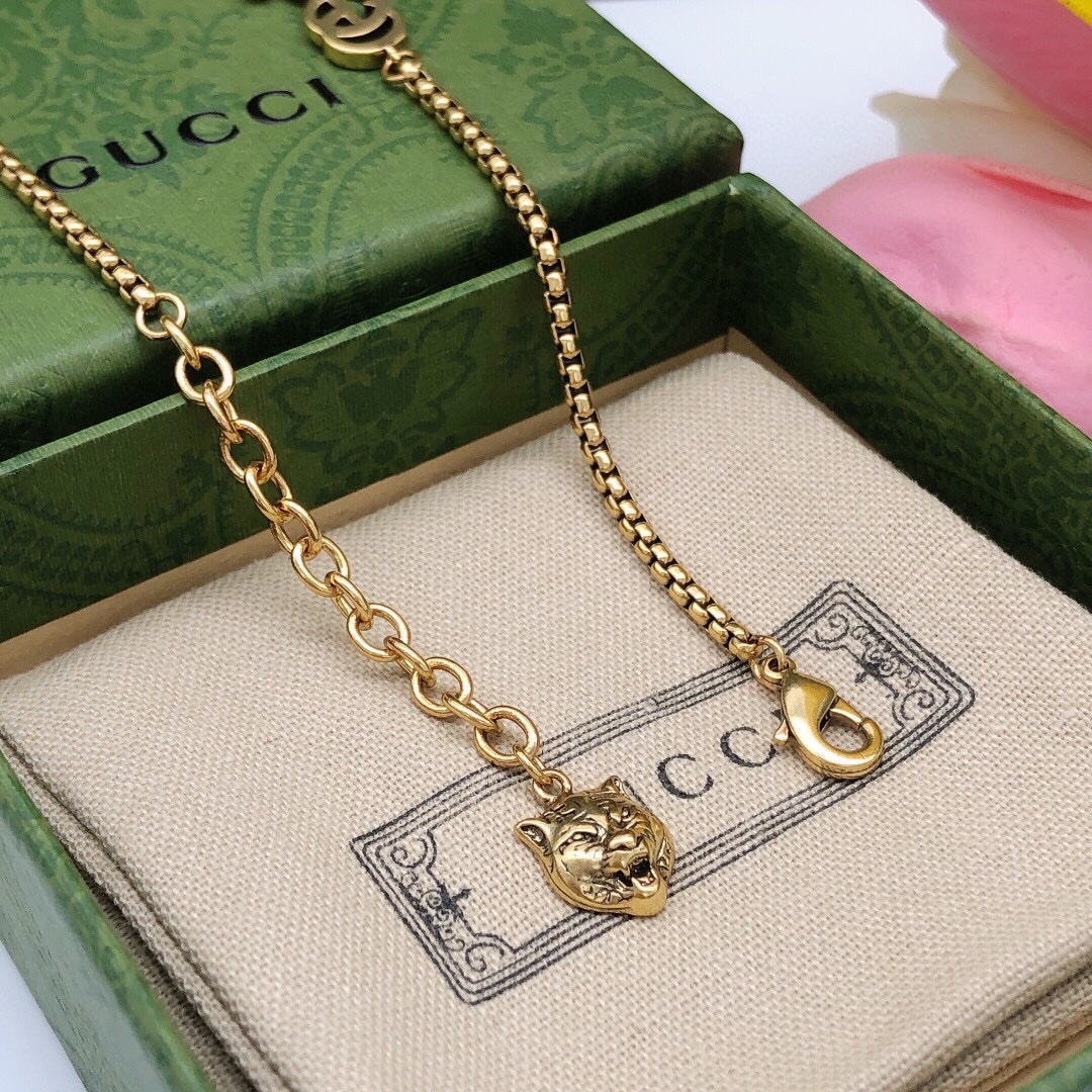 【GUCCI】ネックレス、新しいネックレス万能シンプルファッションオーナメント-BRAND OFF