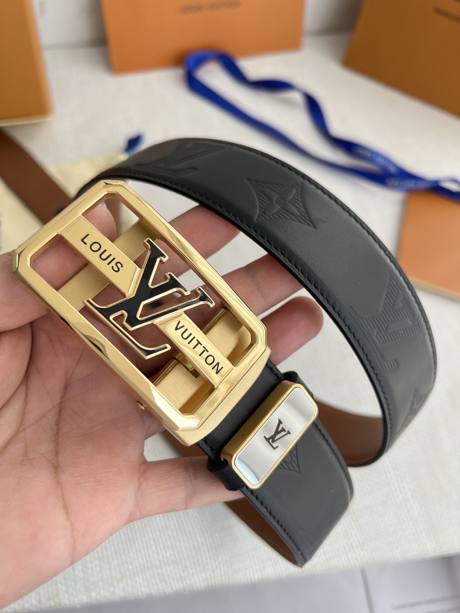 【2026】【LOUIS VUITTON】(ルイヴィトン) 3.5cm   ベルト メンズ-BRAND OFF