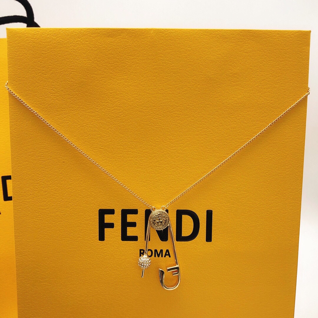 【FENDI】ネックレス、新しいネックレス万能シンプルファッションオーナメント-BRAND OFF