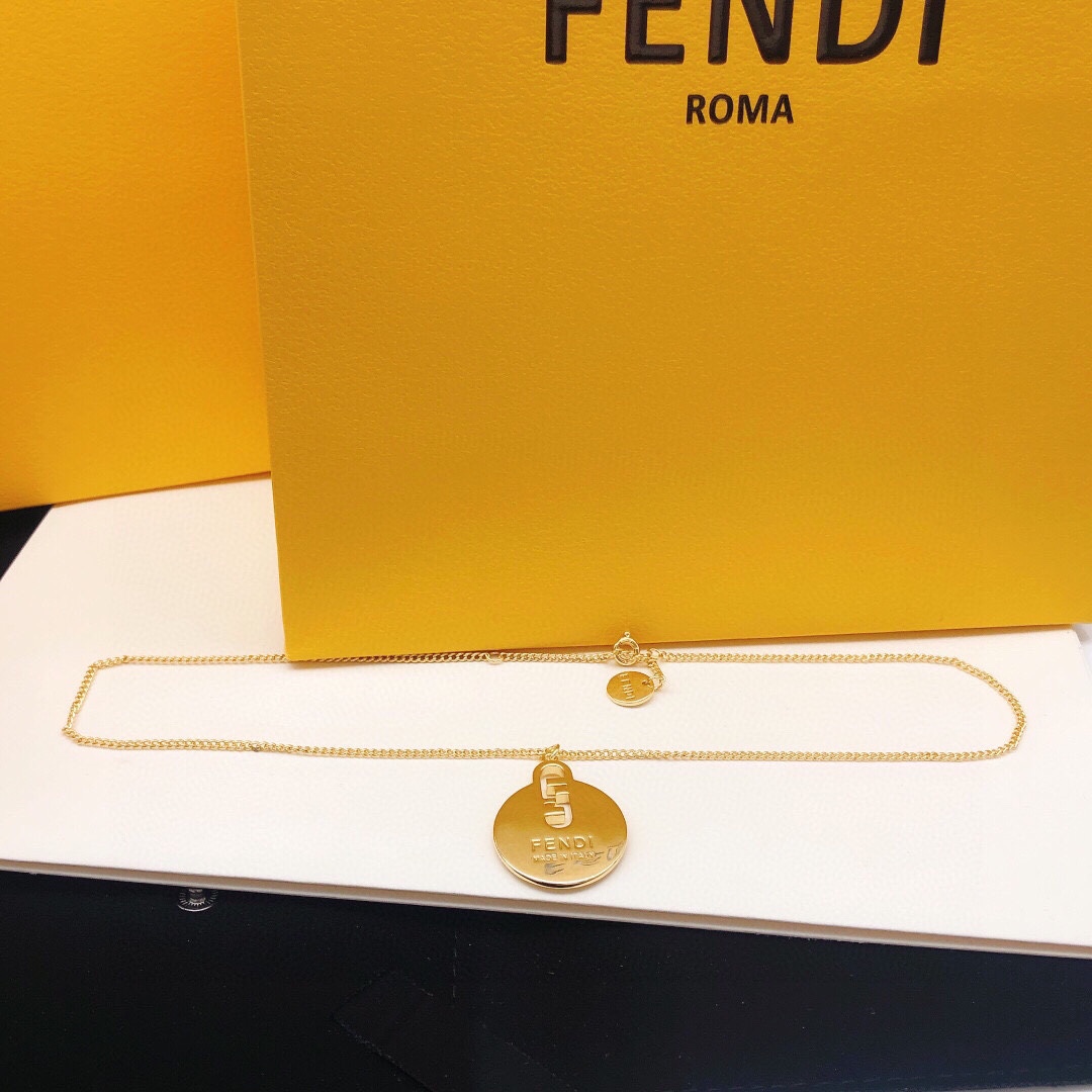 【FENDI】ネックレス、新しいネックレス万能シンプルファッションオーナメント-BRAND OFF