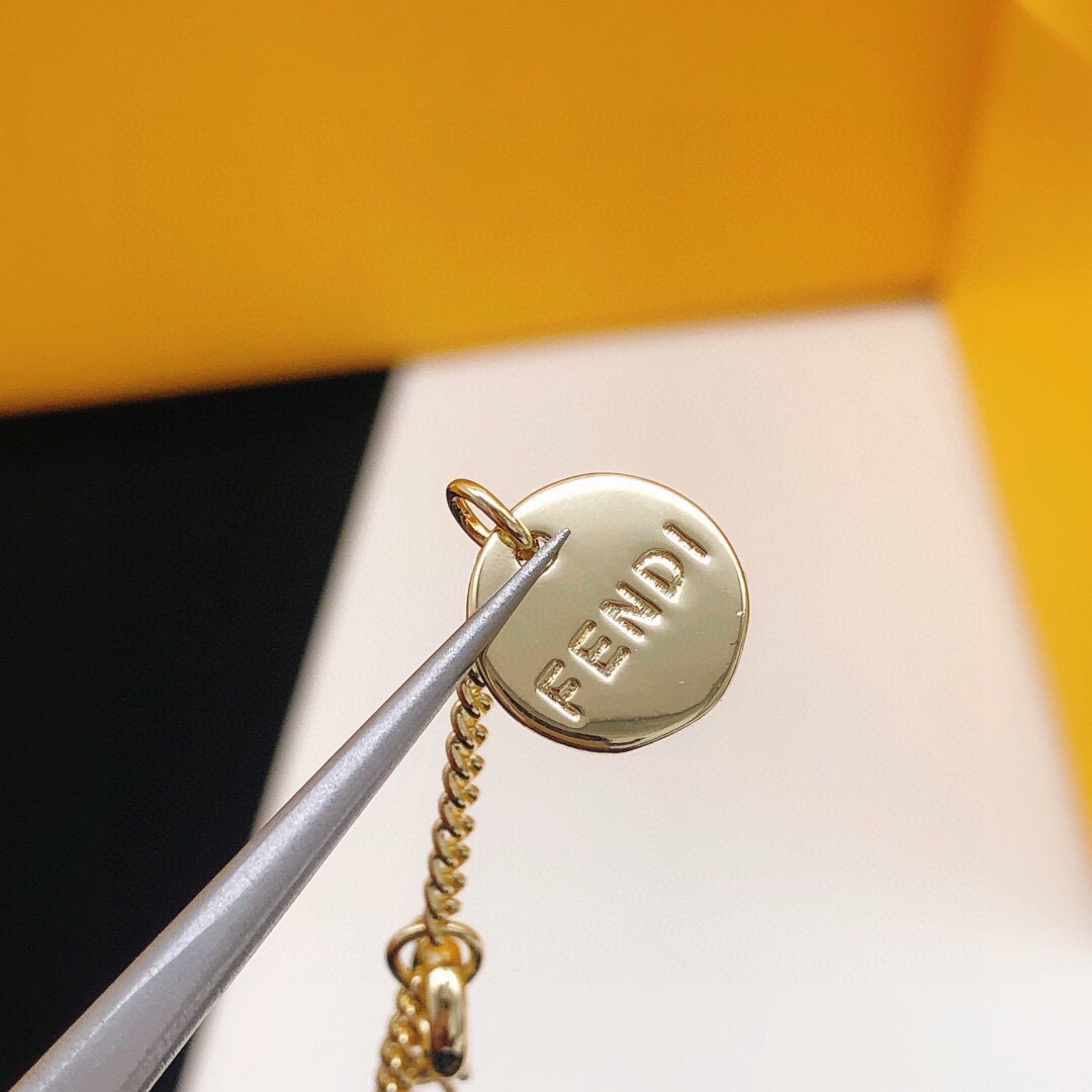 【FENDI】ネックレス、新しいネックレス万能シンプルファッションオーナメント-BRAND OFF