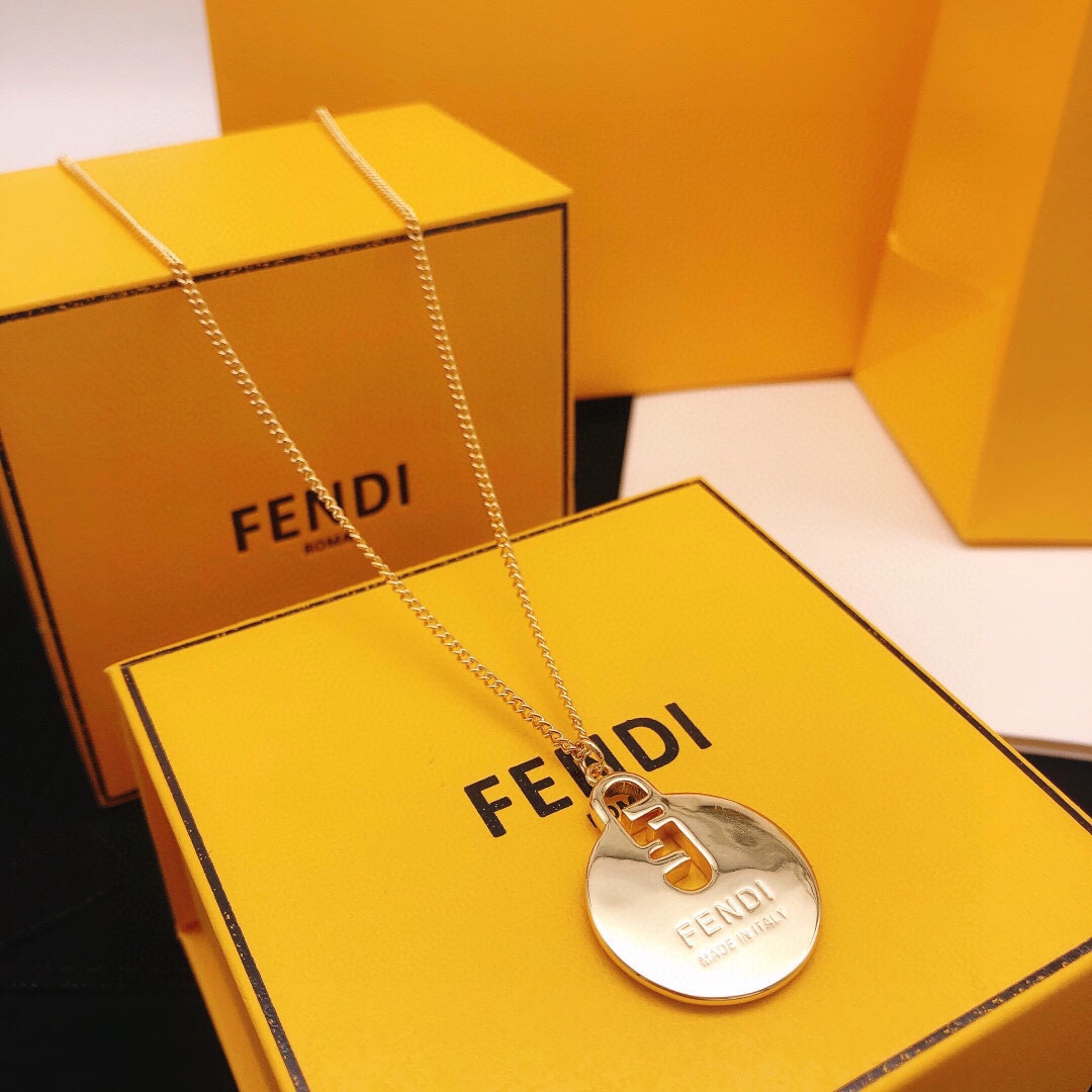 【FENDI】ネックレス、新しいネックレス万能シンプルファッションオーナメント-BRAND OFF