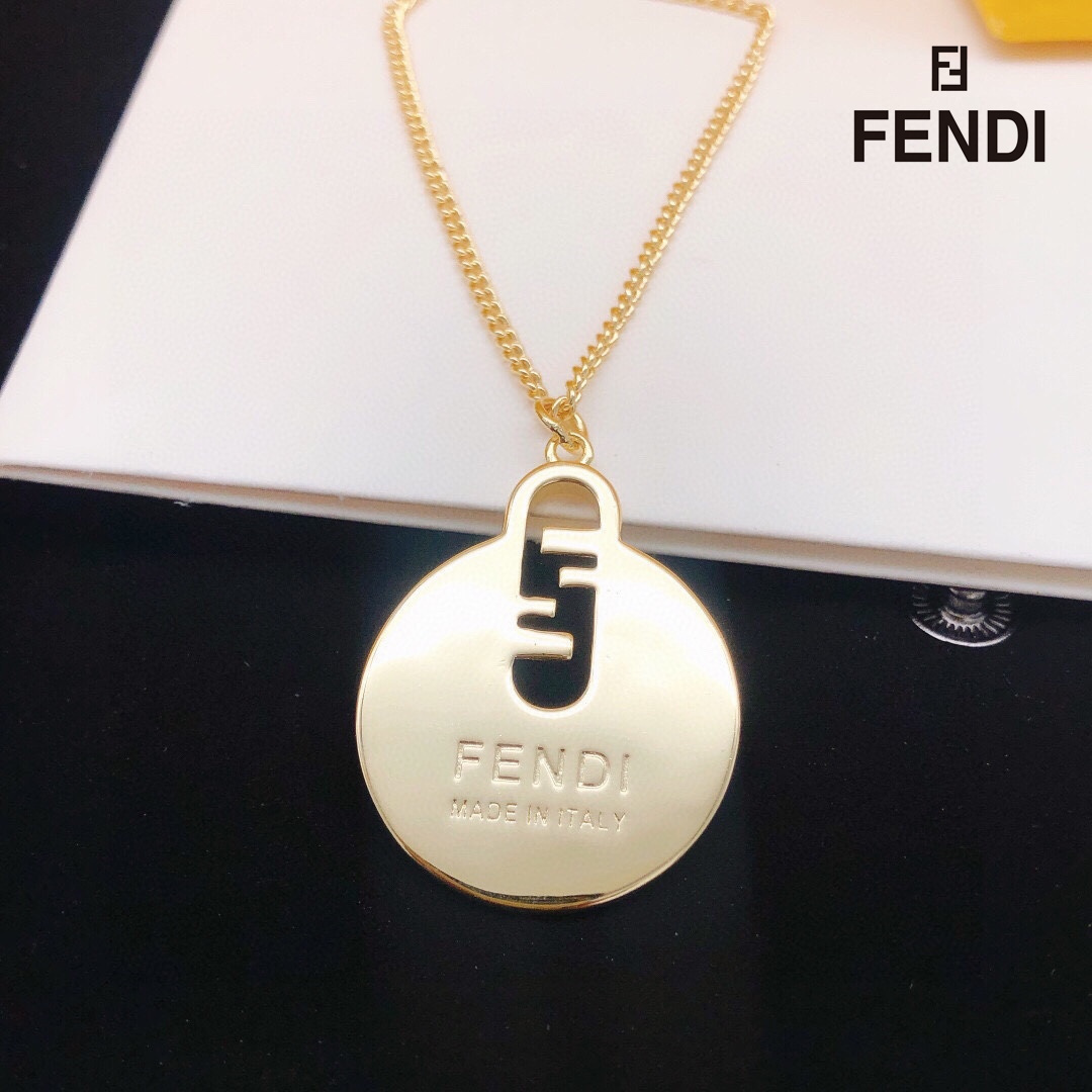 【FENDI】ネックレス、新しいネックレス万能シンプルファッションオーナメント-BRAND OFF
