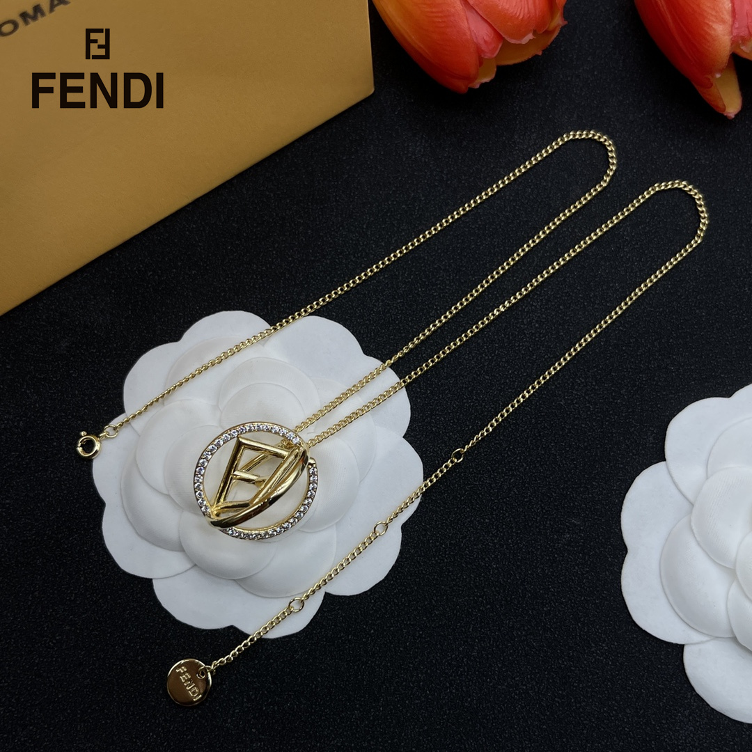 【2026】【FENDI】ネックレス、新しいネックレス万能シンプルファッションオーナメント-BRAND OFF