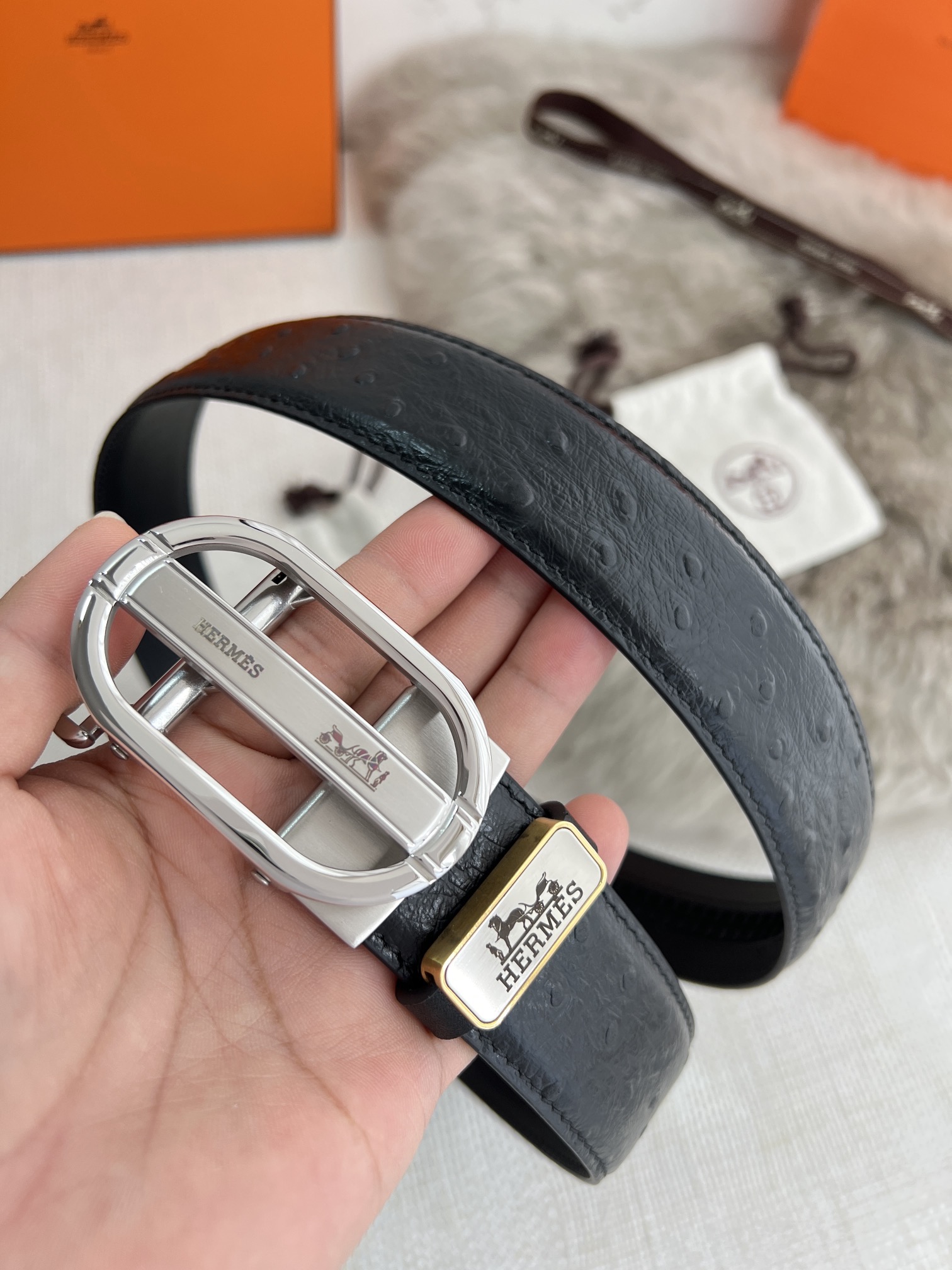 【HERMES】(エルメス) 3.5cm   ベルト メンズ-BRAND OFF