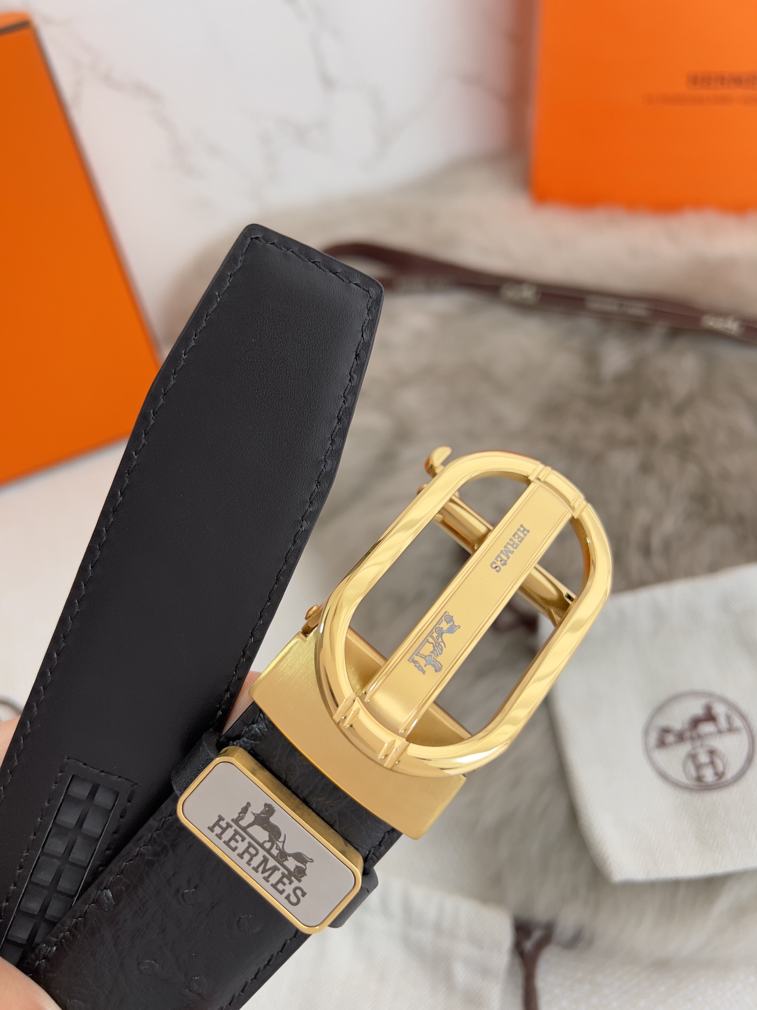【HERMES】(エルメス) 3.5cm   ベルト メンズ-BRAND OFF