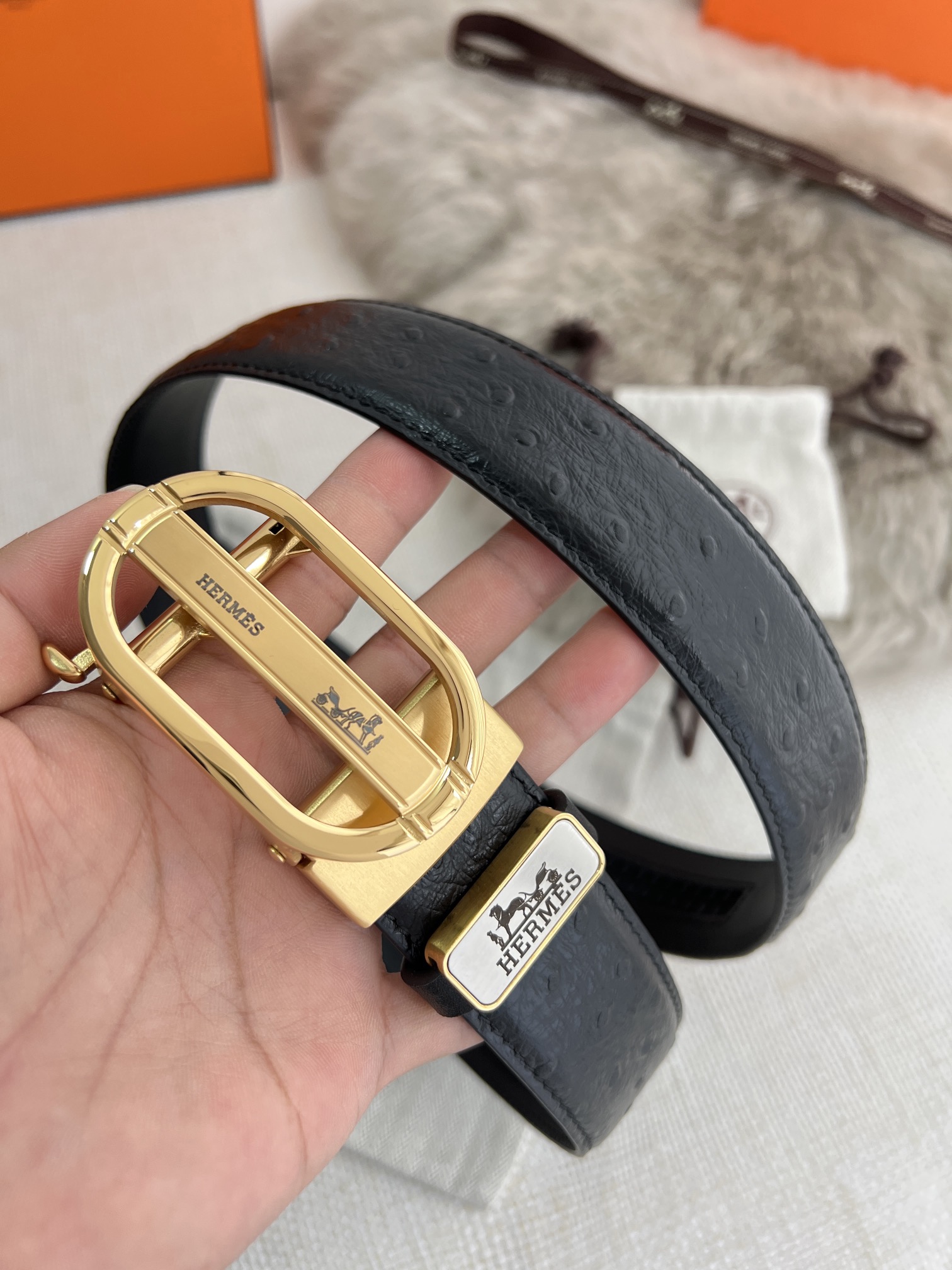 【HERMES】(エルメス) 3.5cm   ベルト メンズ-BRAND OFF