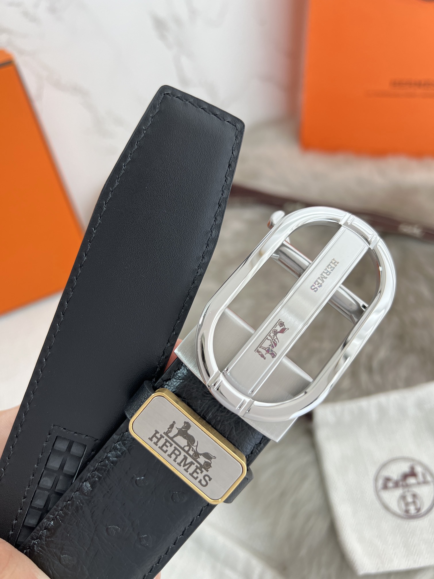 【HERMES】(エルメス) 3.5cm   ベルト メンズ-BRAND OFF