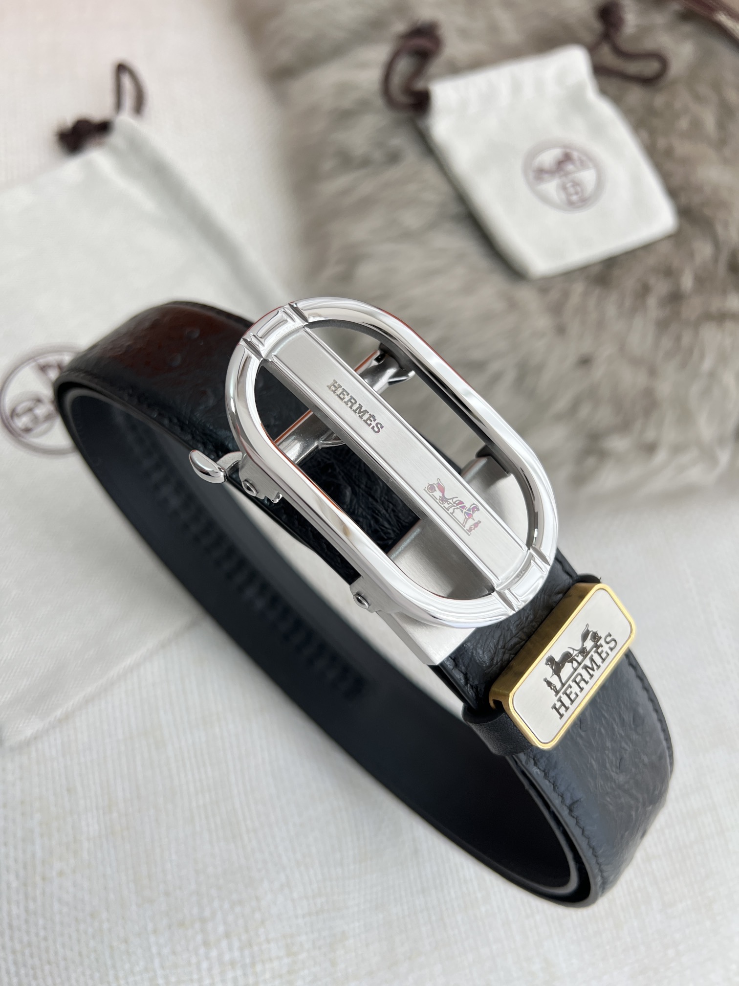 【HERMES】(エルメス) 3.5cm   ベルト メンズ-BRAND OFF