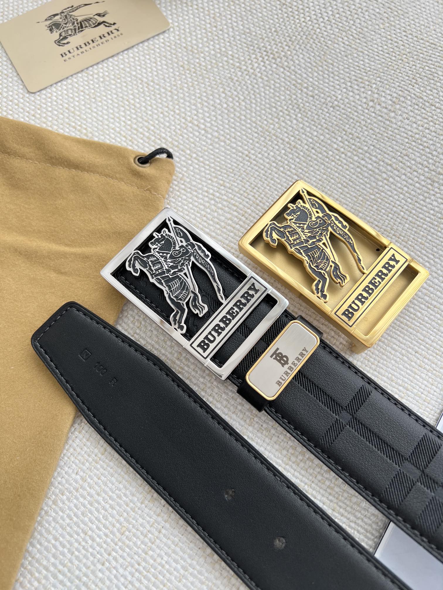 【BURBERRY】(バーバリー) 3.8cm   ベルト メンズ-BRAND OFF